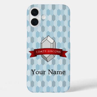 Ik date Zircons Banner iPhone 16 Plus Hoesje