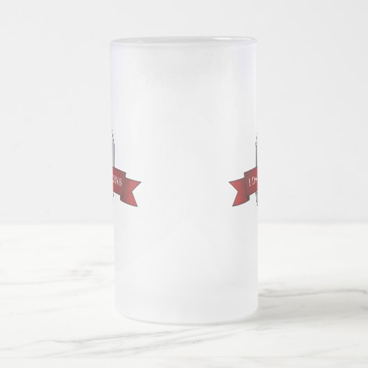 Ik date Zircons Banner Matglas Bierpul (Center)