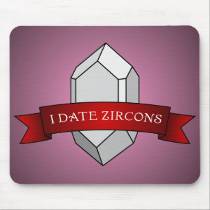 Ik date Zircons Banner Muismat