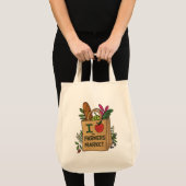 Ik 🍎 de boerenmarkt tote bag (Voorkant (product))