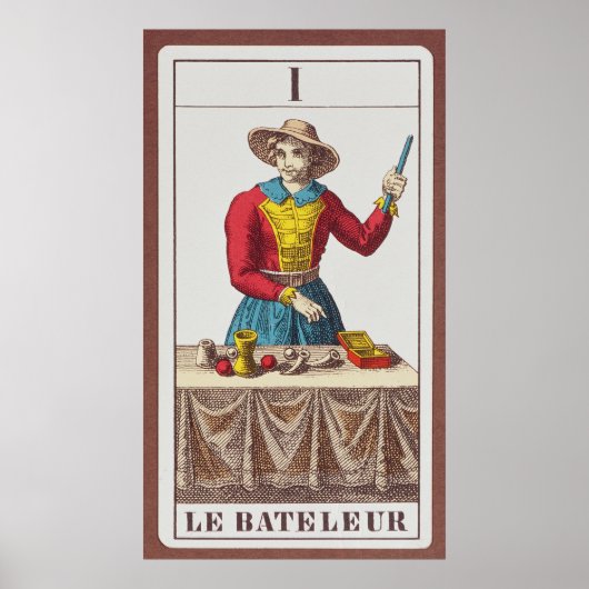 Ik de Magicus, zeven tarotkaarten Poster (Voorkant)