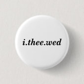 Ik de Wed-Button Ronde Button 3,2 Cm (Voorkant)