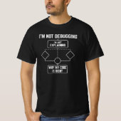 Ik Debug Niet, Ik Leg Mijn Code Uit T-shirt (Voorkant)