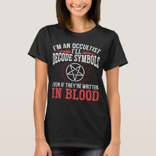 Ik decodeer symbolen Satanic Baphomet Witchcraft G T-shirt