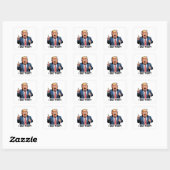 "Ik deed dat!" Cartoon Trump Vierkante Sticker (Vel)