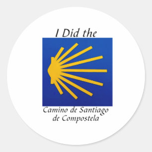 Ik deed de Camino de Santiago Ronde Sticker