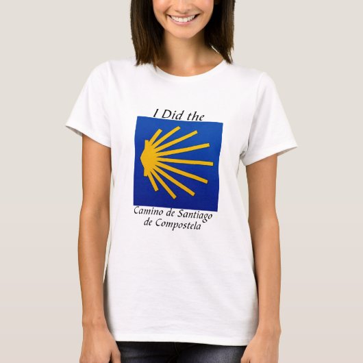 Ik deed de Camino de Santiago T-shirt (Voorkant)