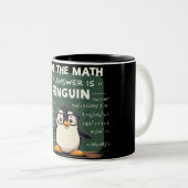 Ik deed de Wiskunde Tweekleurige Koffiemok (Voorkant rechts)