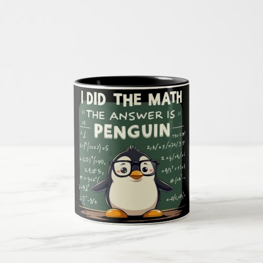 Ik deed de Wiskunde Tweekleurige Koffiemok (Center)