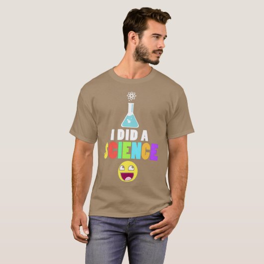 Ik deed een science nerds scheikundige t-shirt (Voorkant volledig)