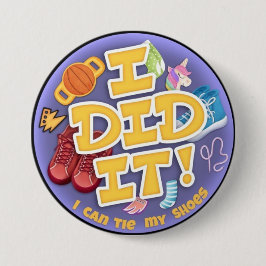 Ik deed het 3" ronde button 7,6 cm