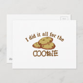Ik deed het allemaal voor de Cookie Briefkaart (Voorkant / Achterkant)