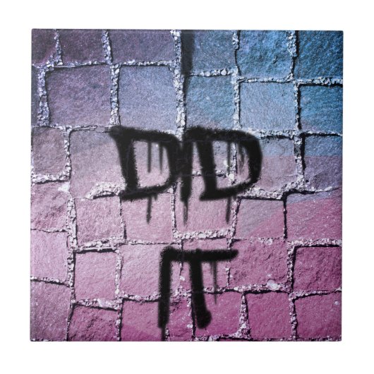 Ik deed het - bloedige bekentenis tegeltje (Voorkant)