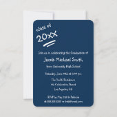 Ik deed het Funny Graduation Party Invitation Card Kaart (Achterkant)