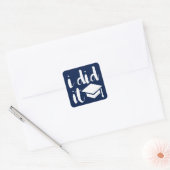 ik deed het vierkante sticker (Envelop)