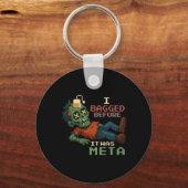 Ik deed het voor het Meta Pixel Zombie Gamer Npc w Sleutelhanger (Voorkant)