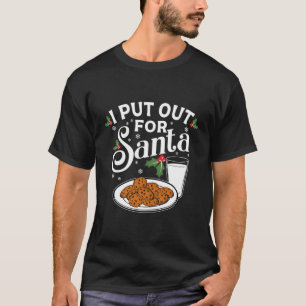 Ik deed mee voor kerstkoekjes en melk t-shirt