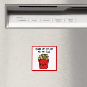 Ik deel gevoelens niet eten grappige kawaii frietj magneet (Insitu (Vaatwasser))