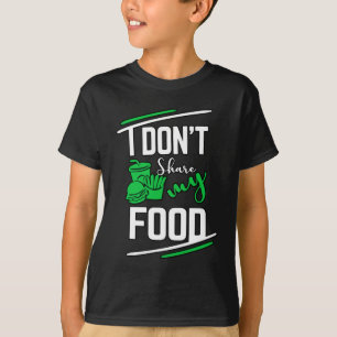 Ik deel mijn shirt voor voedselkinderen niet