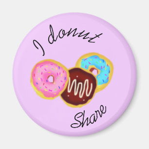 Ik deel niet - donuts magneet