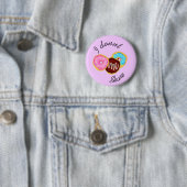 Ik deel niet - donuts ronde button 5,7 cm (In situ)