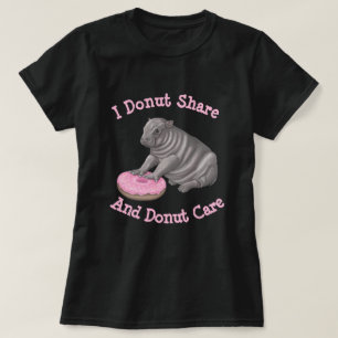 Ik deel niet - hippo t-shirt