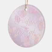 ik definieer schoonheid. leuke hardeklare gradiënt keramisch ornament (Links)