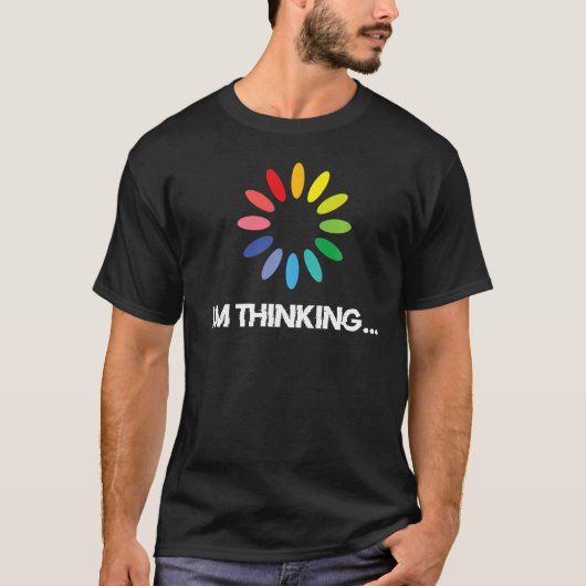 Ik denk aan computercodering Geeks Nerd Pr. T-shirt (Voorkant)