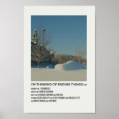 ik denk aan het beëindigen van de dingen in 2020 poster (Voorkant)