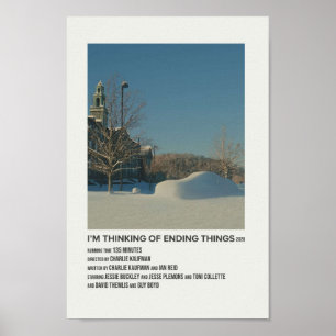 ik denk aan het beëindigen van de dingen in 2020 poster