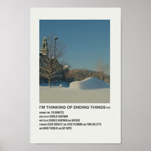 ik denk aan het beëindigen van de dingen in 2020 poster (Voorkant)