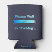 Ik denk aan het ontwerp van de computerprogrammeur blikjeskoeler (Achterkant)