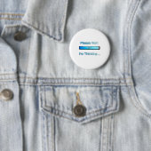 Ik denk aan het ontwerp van de computerprogrammeur ronde button 5,7 cm (In situ)
