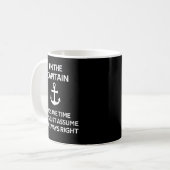 Ik denk aan het zeilen van Sailboat Gift. Koffiemok (Voorkant links)