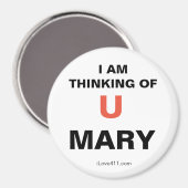 Ik denk aan je MARY Magneet (Voorkant / Achterkant)