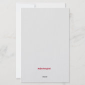 Ik denk aan je poedel briefpapier (Achterkant)