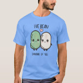 Ik denk aan je Valentijnsdag Food Pun. T-shirt (Voorkant)