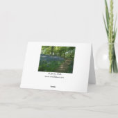 Ik denk aan jou | Bluebell Bossen Kaart (Achterkant)