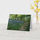 Ik denk aan jou | Bluebell Bossen Kaart (Gele Bloem)