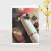 IK DENK AAN JOU EN WIL ZEGGEN "VROLIJK KERSTFEEST" KAART (Gele Bloem)