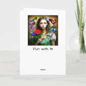 Ik denk aan jou, mijn lieve vriend kaart (Achterkant)