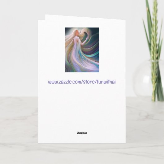 Ik denk aan jou, mijn vriend kaart (Achterkant)