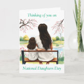 Ik denk aan jou op de Dag van de Dochters Kaart (Voorkant)