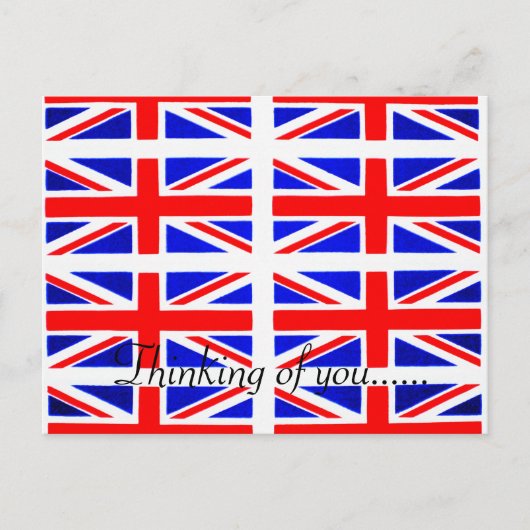 IK DENK AAN JULLIE BRIT BRIEFKAART (Voorkant)