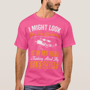 Ik denk aan mijn telescoop astronoom t-shirt