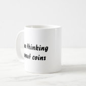 Ik denk aan munten koffiemok (Voorkant links)