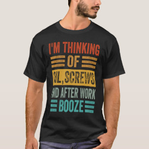 Ik denk aan olieschillen en na het werk... ... t-shirt