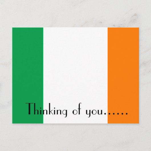 IK DENK AAN U, IERLAND BRIEFKAART (Voorkant)
