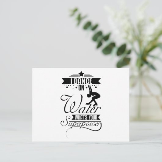 Ik denk aan water briefkaart (Staand voorkant)