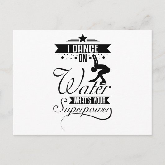 Ik denk aan water briefkaart (Voorkant)